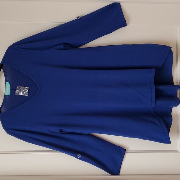 ANTHONY'S V-neck Gathered Back Tunic - Picture 1 of 9